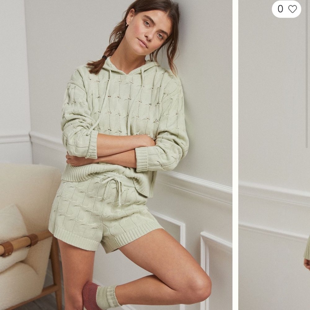 NWT Elyn cable knit sweater set by Sunday morning  Anthropologie  sz lg